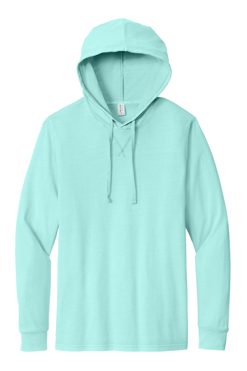 Allmade Unisex Mineral Dye Organic Cotton Hoodie Tee - Saltwater Blue