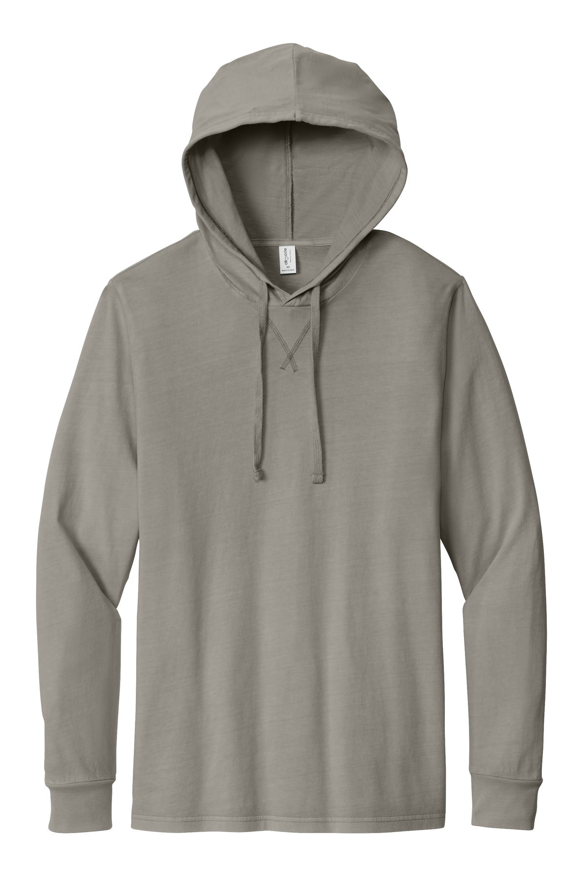 Allmade Unisex Mineral Dye Organic Cotton Hoodie Tee - Driftwood Grey