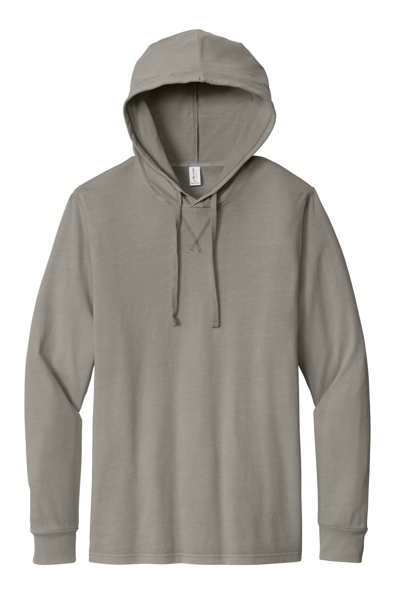 Allmade Unisex Mineral Dye Organic Cotton Hoodie Tee - Driftwood Grey
