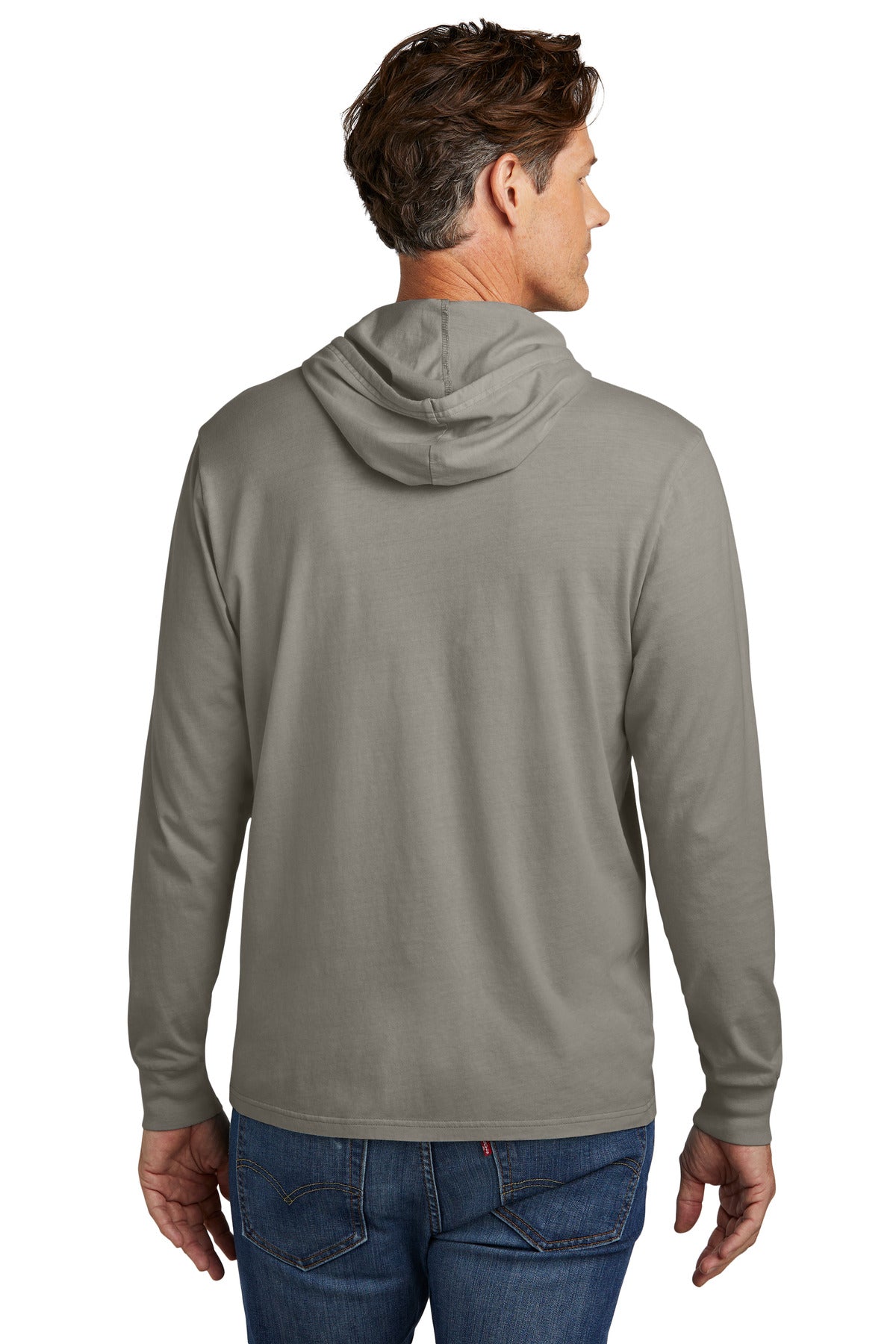 Allmade Unisex Mineral Dye Organic Cotton Hoodie Tee - Driftwood Grey