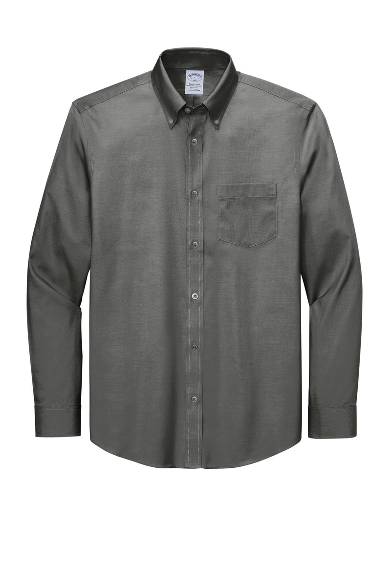 Brooks Brothers Wrinkle-Free Stretch Pinpoint Shirt - Deep Black