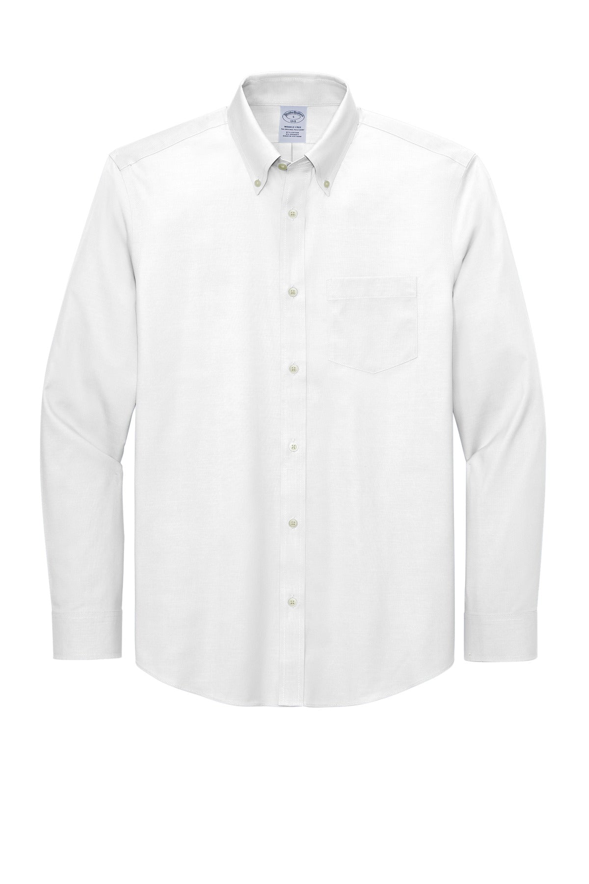 Brooks Brothers Wrinkle-Free Stretch Pinpoint Shirt - White