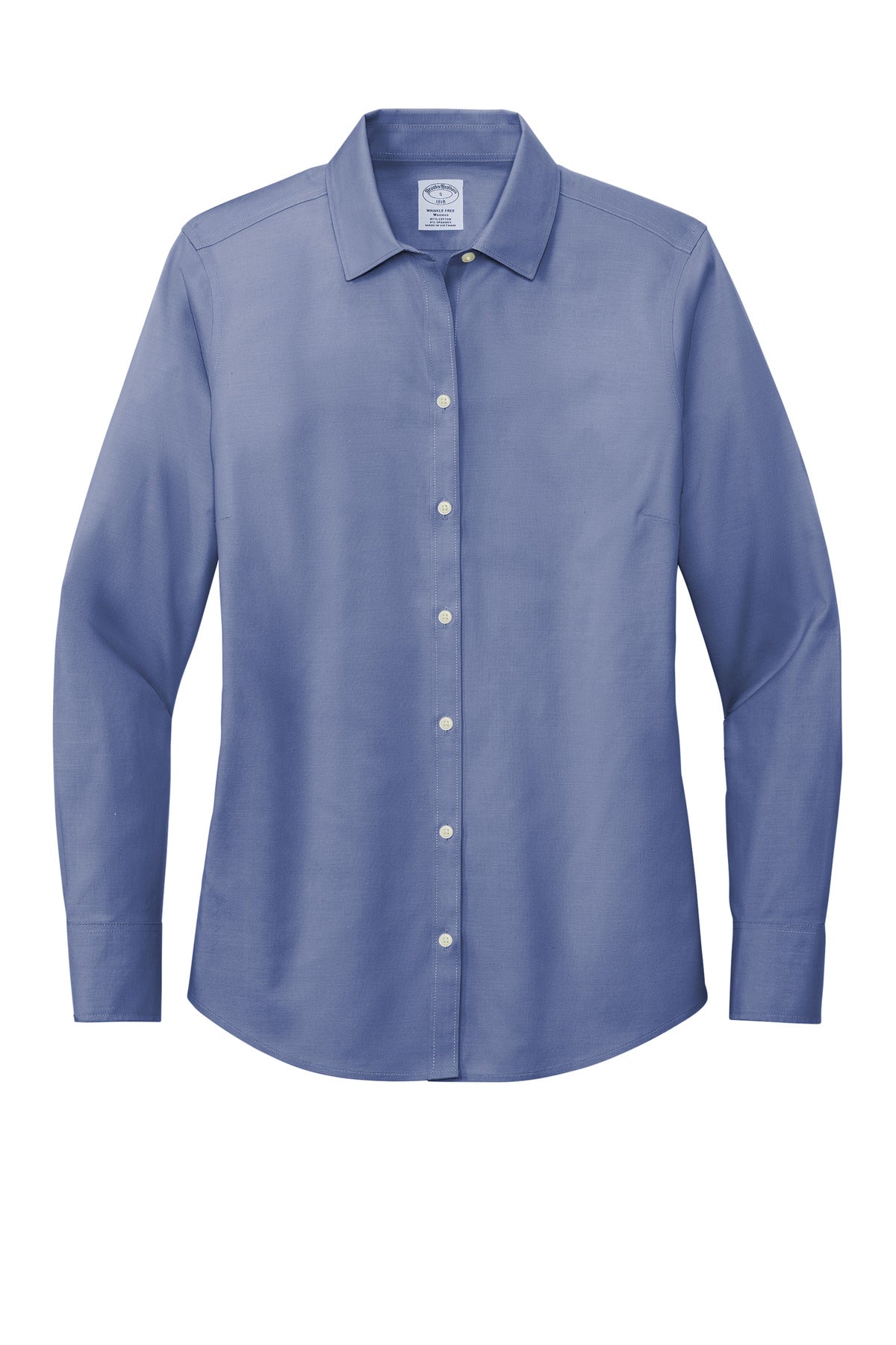 Brooks Brothers Women's Wrinkle-Free Stretch Pinpoint Shirt - Cobalt Blue