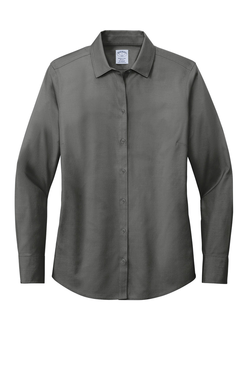 Brooks Brothers Women's Wrinkle-Free Stretch Pinpoint Shirt - Deep Black