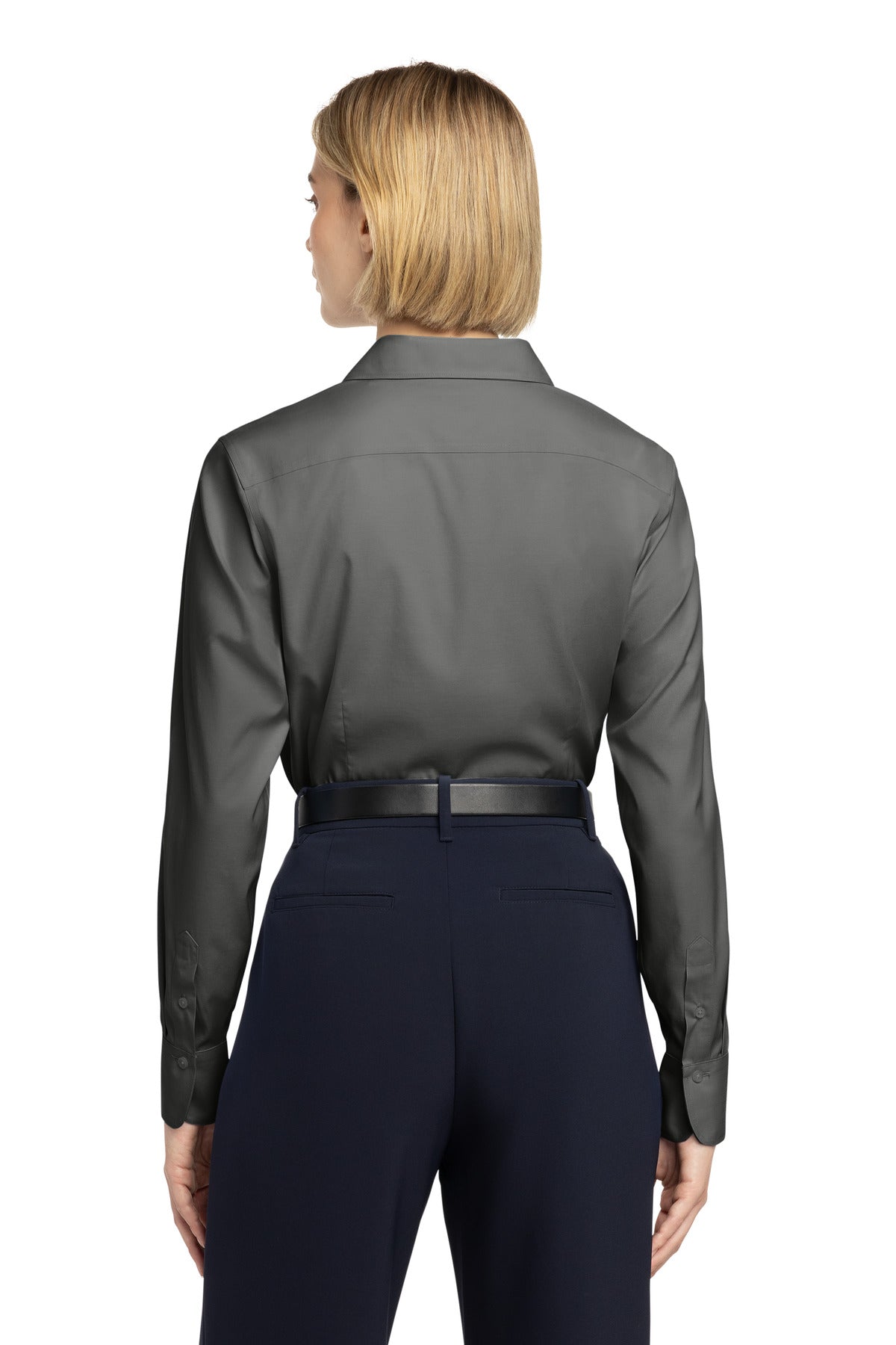Brooks Brothers Women's Wrinkle-Free Stretch Pinpoint Shirt - Deep Black