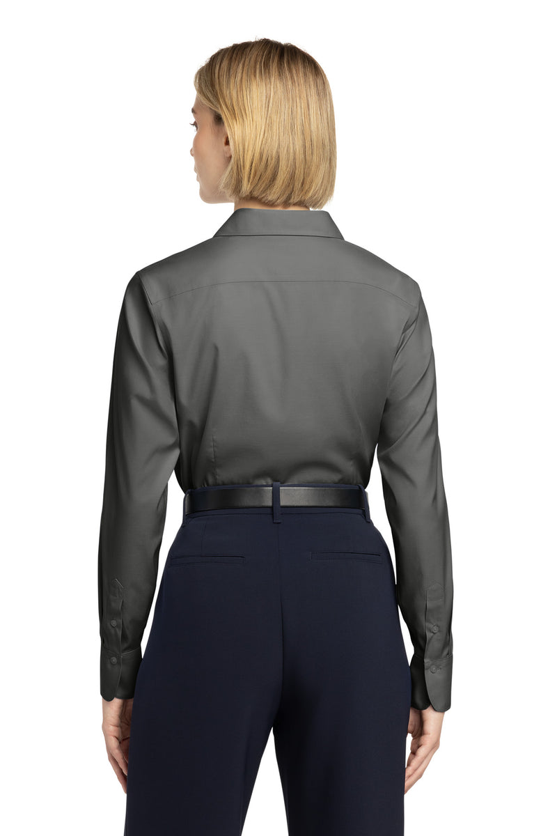 Brooks Brothers Women's Wrinkle-Free Stretch Pinpoint Shirt - Deep Black