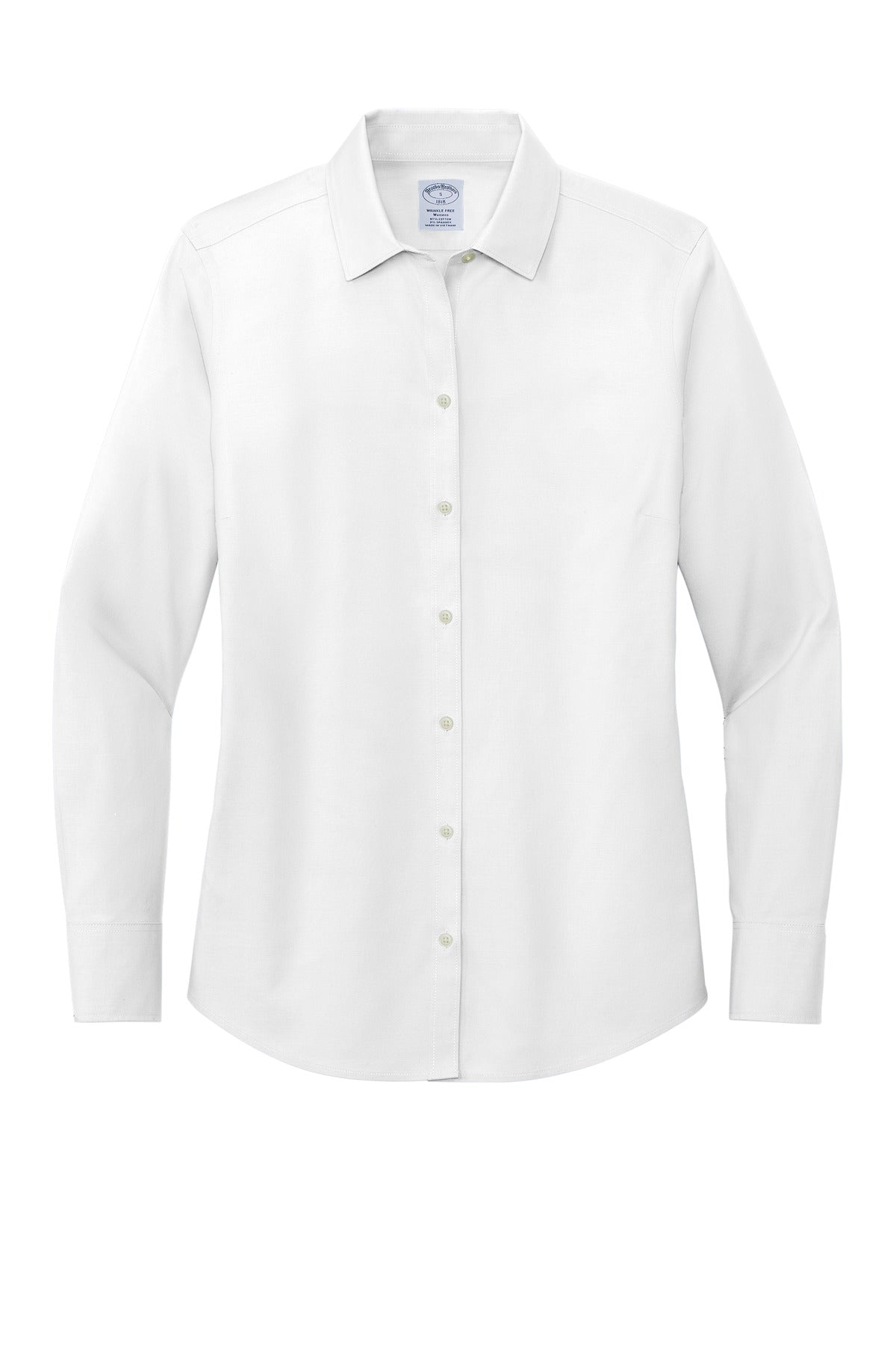 Brooks Brothers Women's Wrinkle-Free Stretch Pinpoint Shirt - White