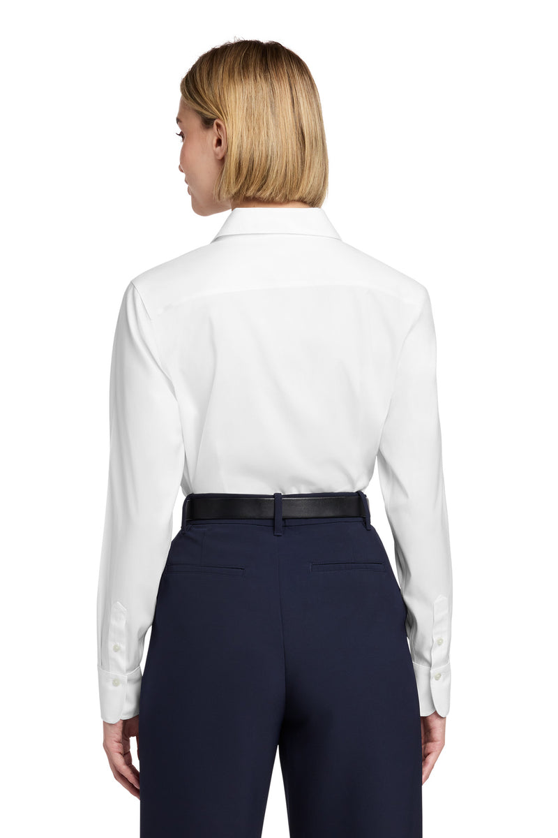 Brooks Brothers Women's Wrinkle-Free Stretch Pinpoint Shirt - White