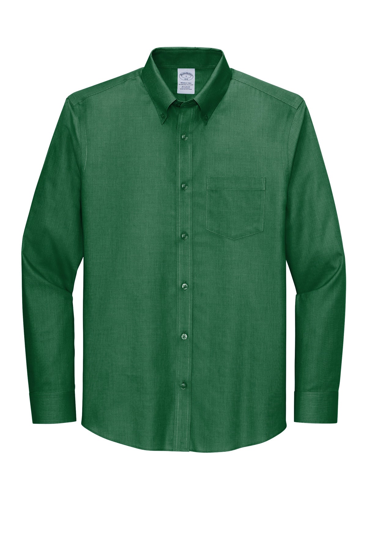 Brooks Brothers Wrinkle-Free Stretch Nailhead Shirt - Club Green