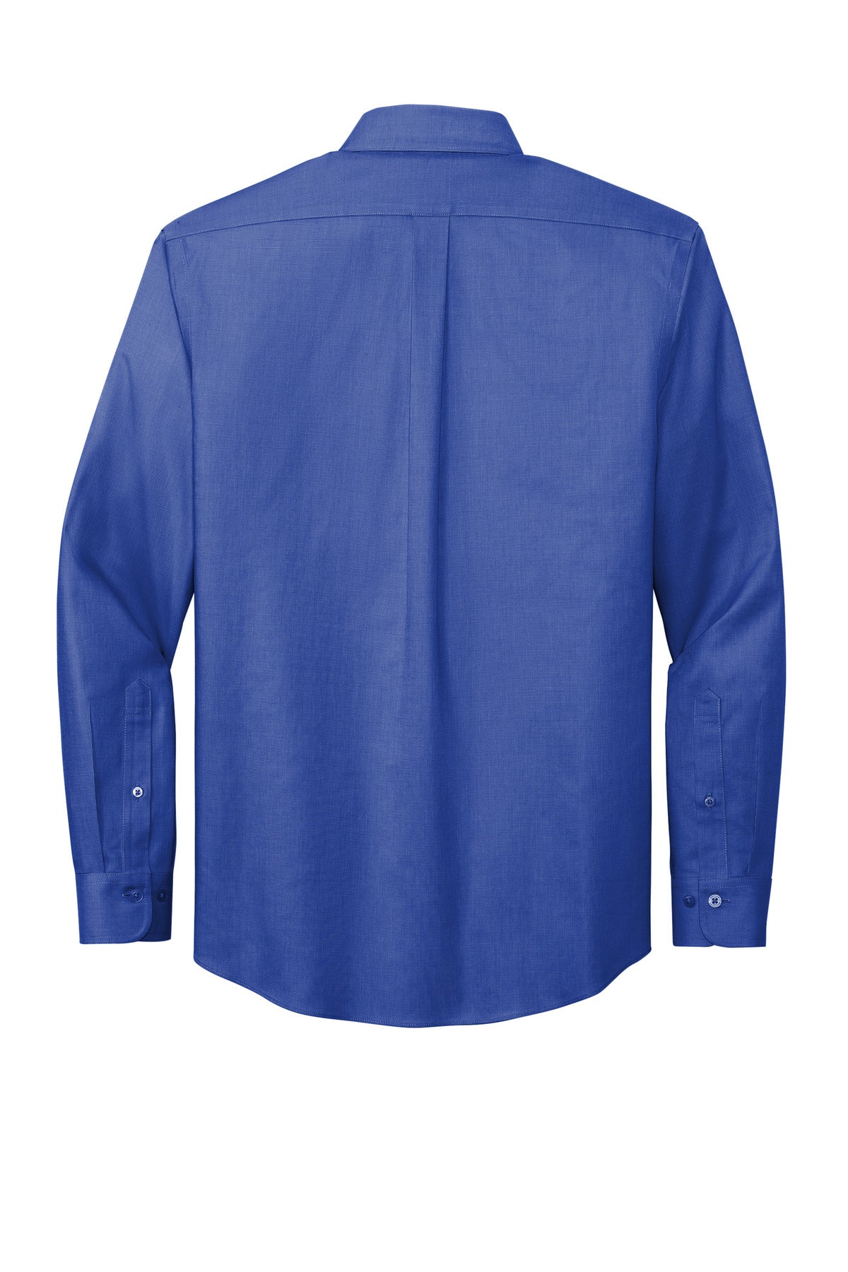 Brooks Brothers Wrinkle-Free Stretch Nailhead Shirt - Cobalt Blue
