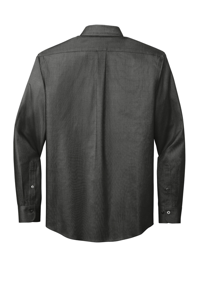 Brooks Brothers Wrinkle-Free Stretch Nailhead Shirt - Deep Black