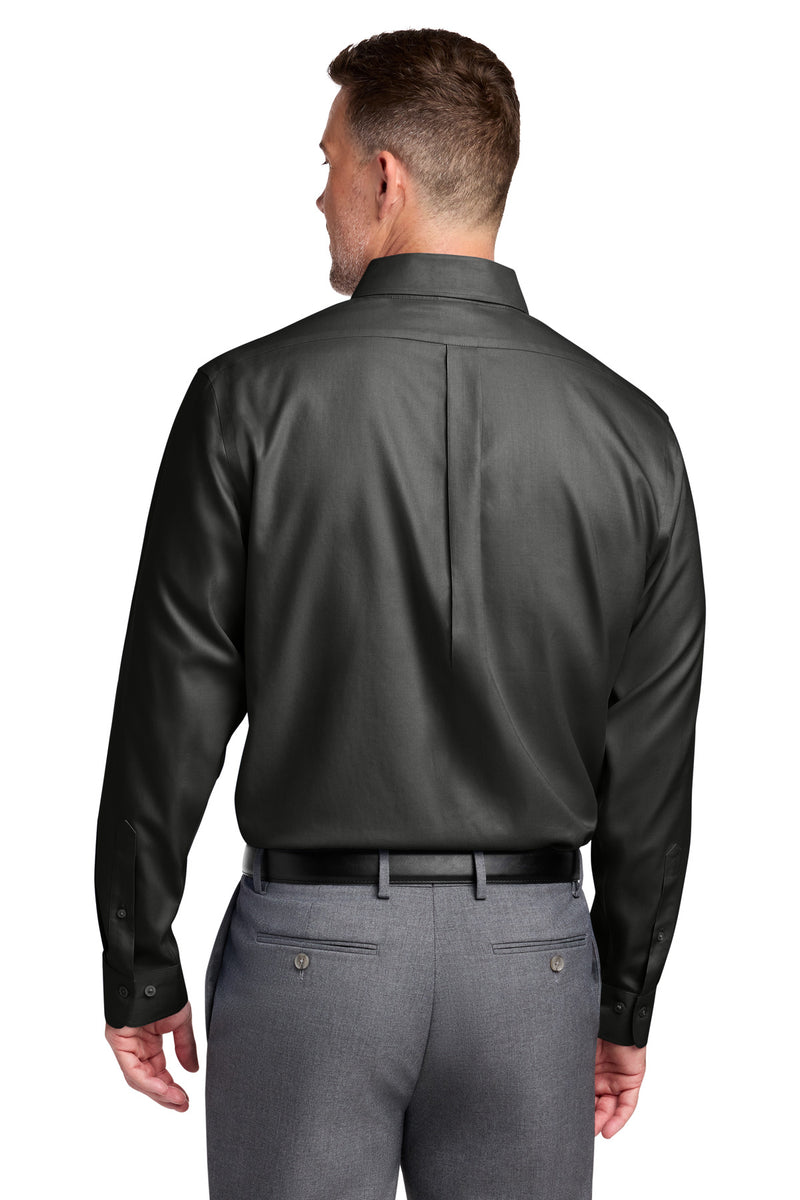 Brooks Brothers Wrinkle-Free Stretch Nailhead Shirt - Deep Black
