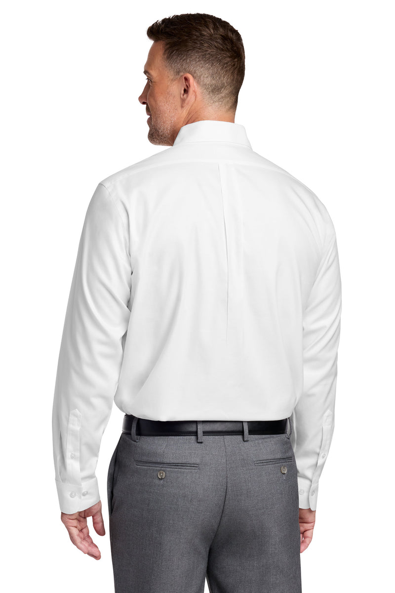 Brooks Brothers Wrinkle-Free Stretch Nailhead Shirt - White
