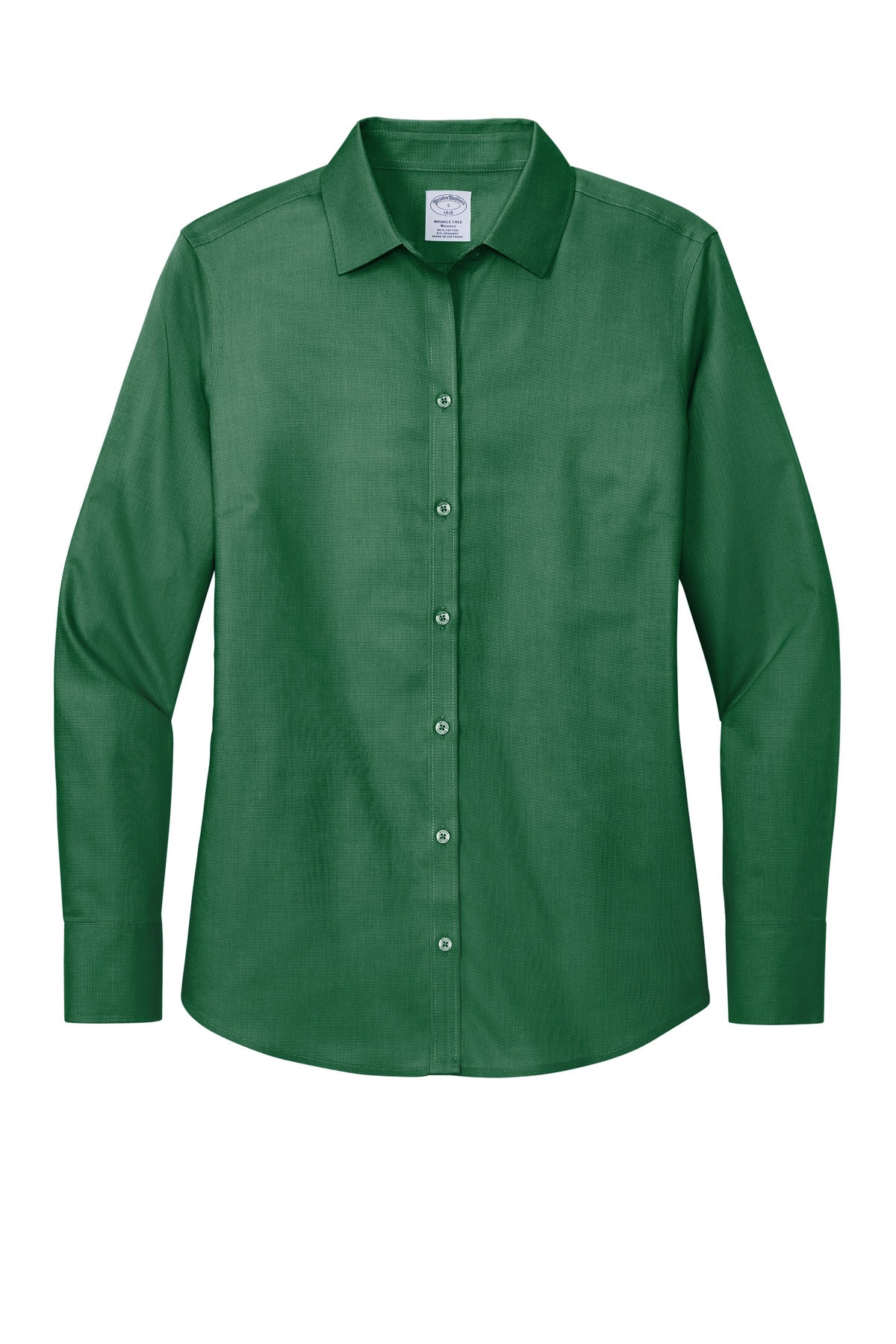 Brooks Brothers Women's Wrinkle-Free Stretch Nailhead Shirt - Club Green