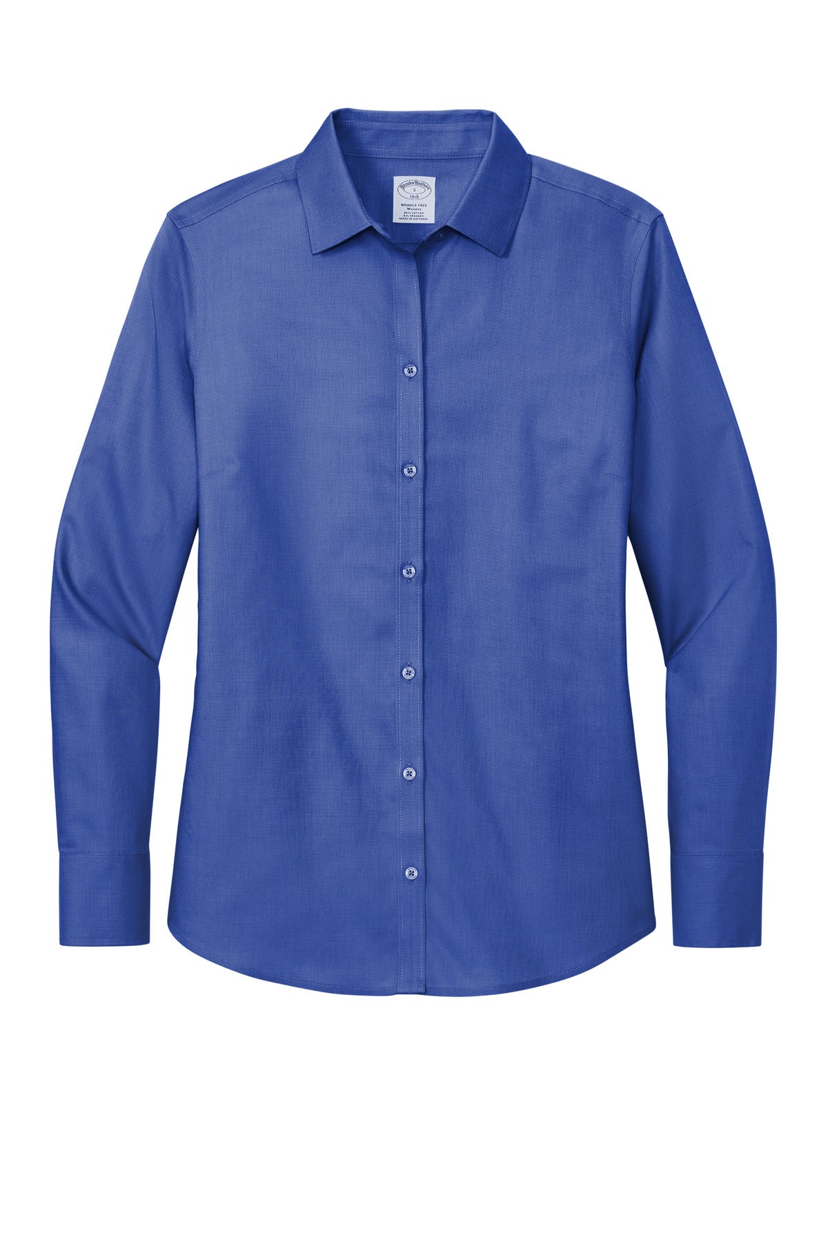 Brooks Brothers Women's Wrinkle-Free Stretch Nailhead Shirt - Cobalt Blue