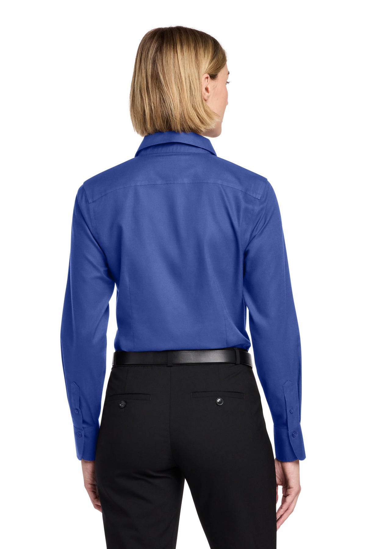 Brooks Brothers Women's Wrinkle-Free Stretch Nailhead Shirt - Cobalt Blue