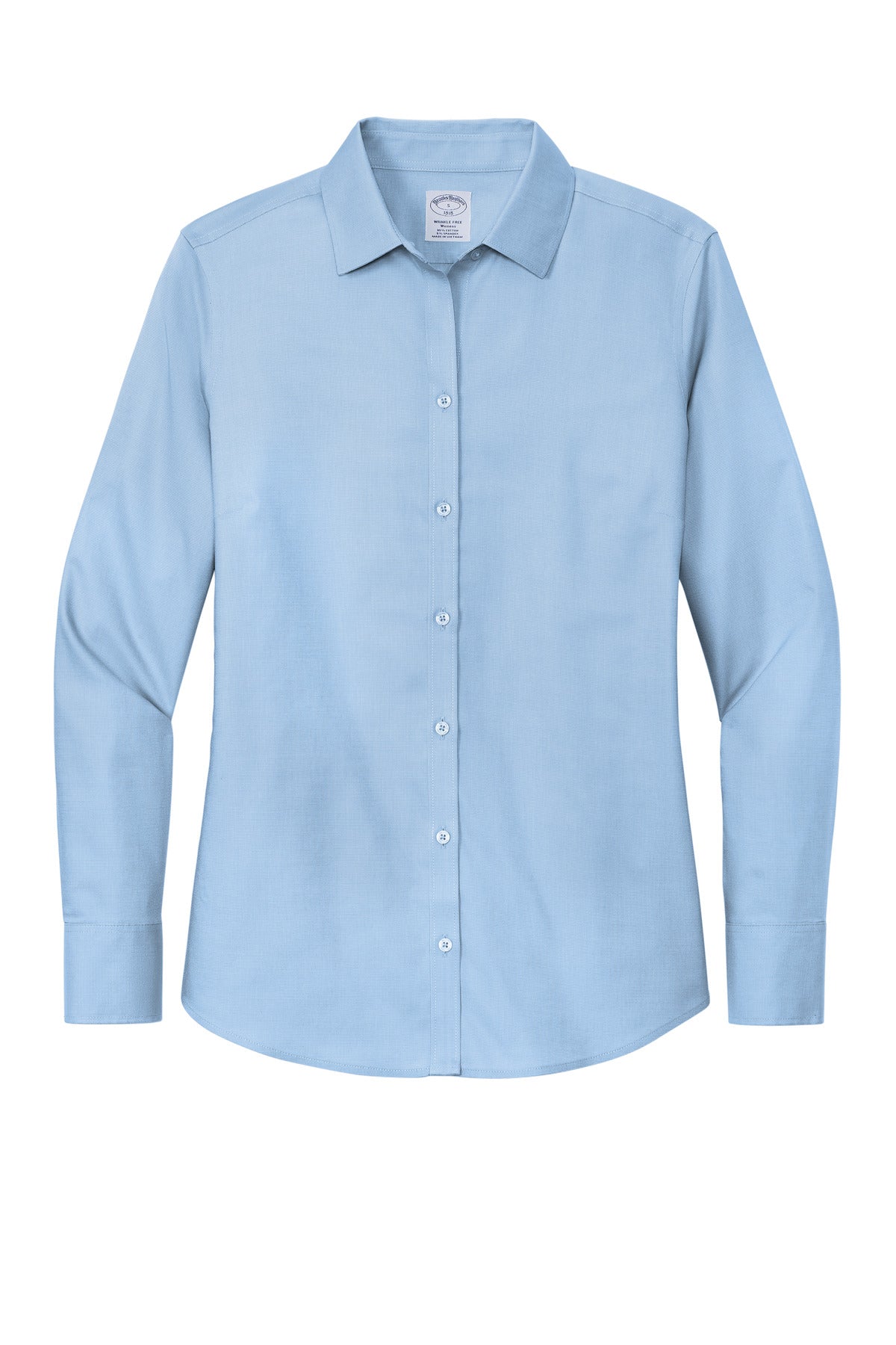 Brooks Brothers Women's Wrinkle-Free Stretch Nailhead Shirt - Newport Blue