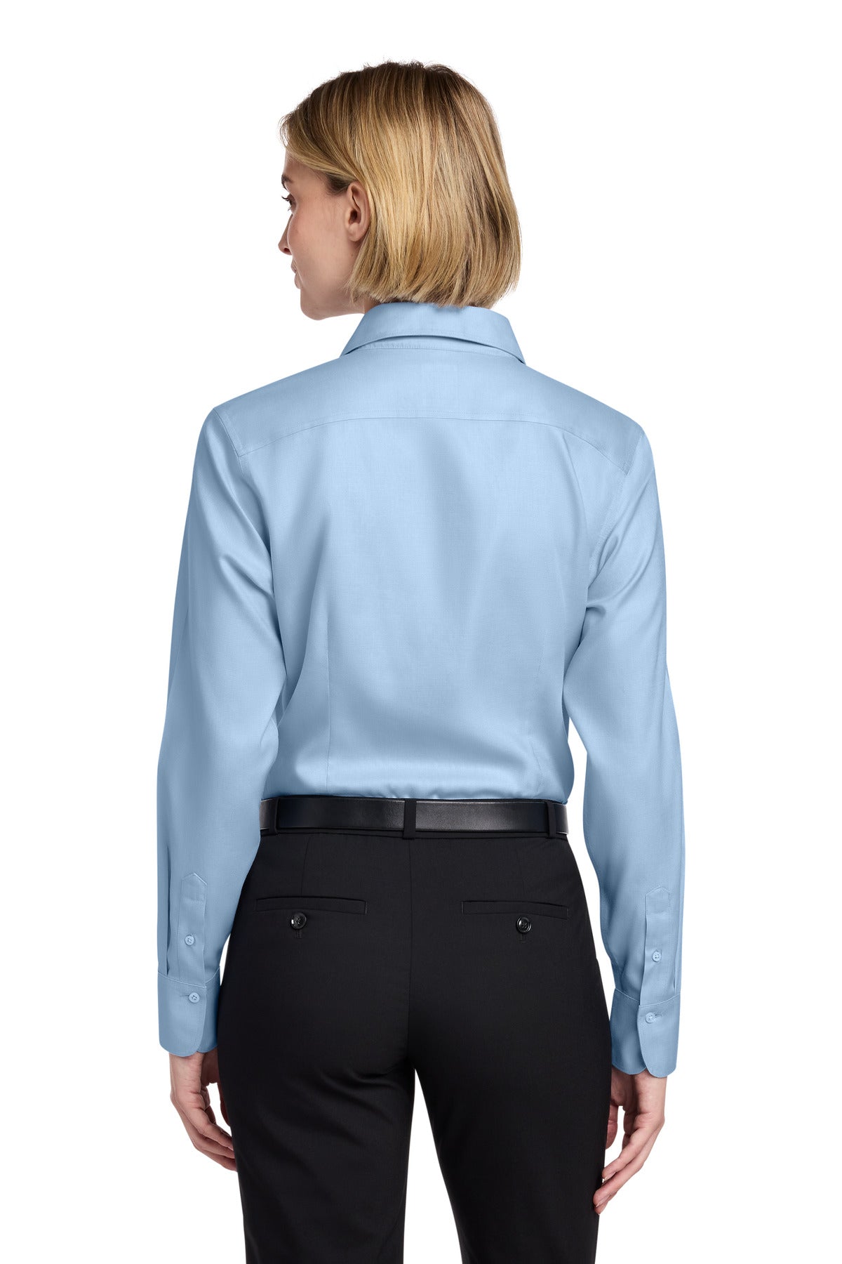Brooks Brothers Women's Wrinkle-Free Stretch Nailhead Shirt - Newport Blue