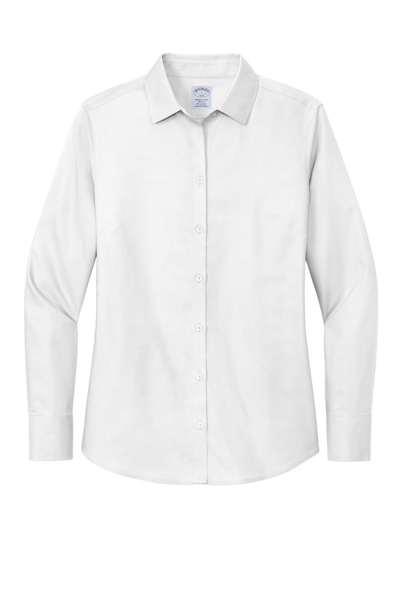 Brooks Brothers Women's Wrinkle-Free Stretch Nailhead Shirt - White