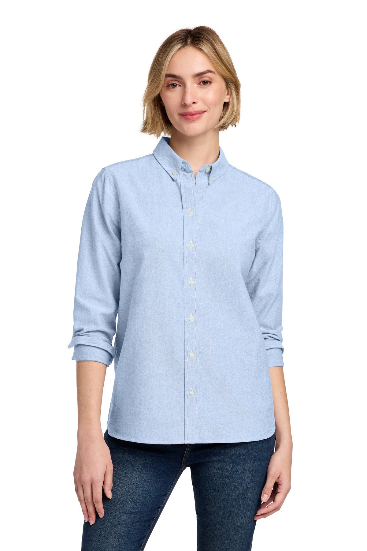 Brooks Brothers Women's Casual Oxford Cloth Shirt - Newport Blue