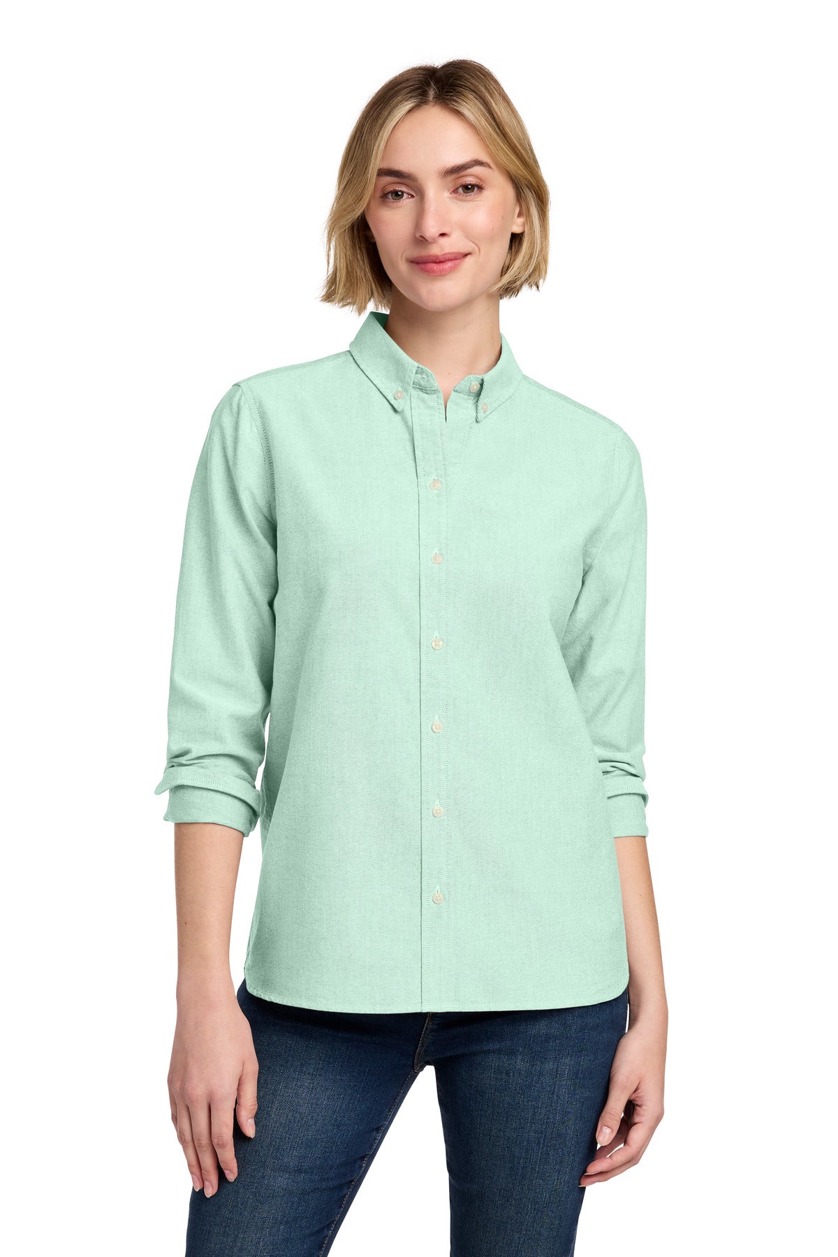 Brooks Brothers Women's Casual Oxford Cloth Shirt - Soft Mint
