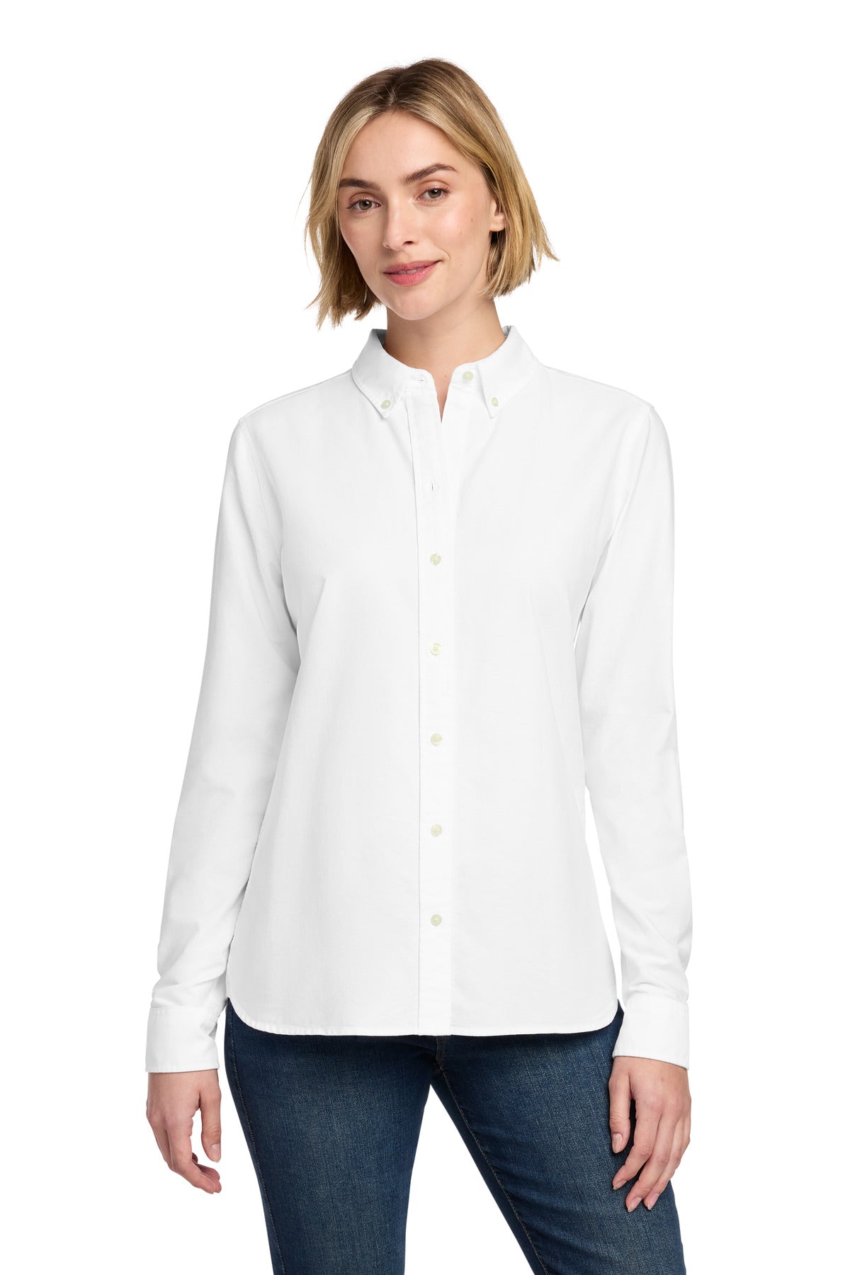 Brooks Brothers Women's Casual Oxford Cloth Shirt - White