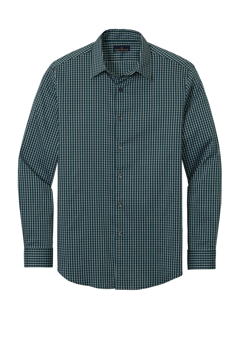 Brooks Brothers Tech Stretch Patterned Shirt - Dark Pine Multi Check