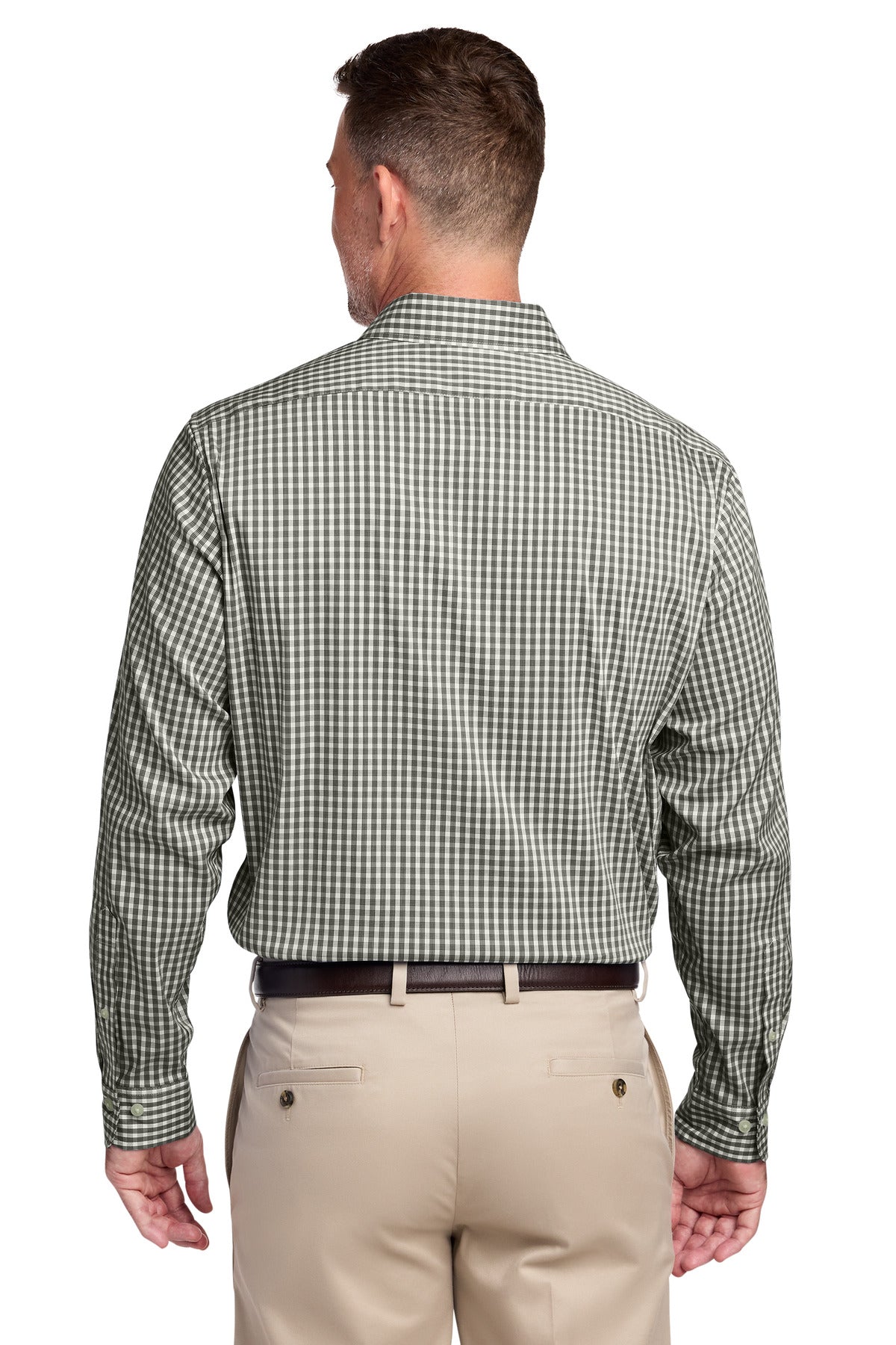 Brooks Brothers Tech Stretch Patterned Shirt - Deep Black Check