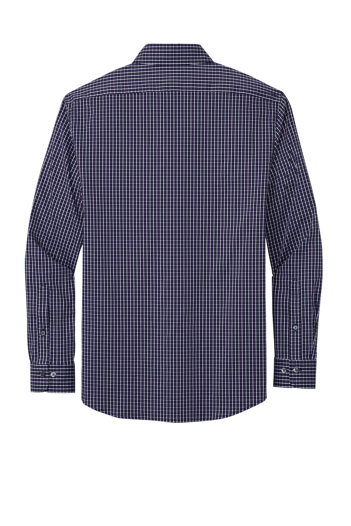 Brooks Brothers Tech Stretch Patterned Shirt - Navy Blazer Multi Check