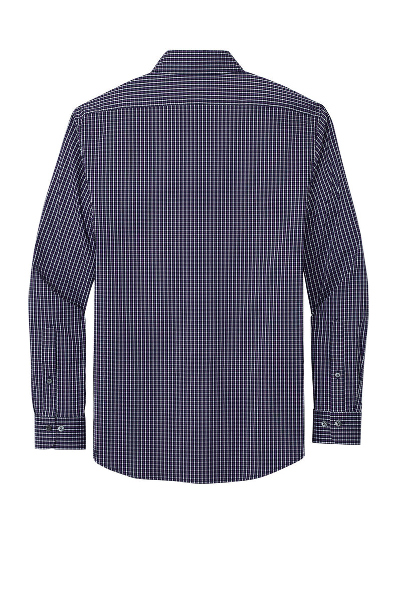 Brooks Brothers Tech Stretch Patterned Shirt - Navy Blazer Multi Check