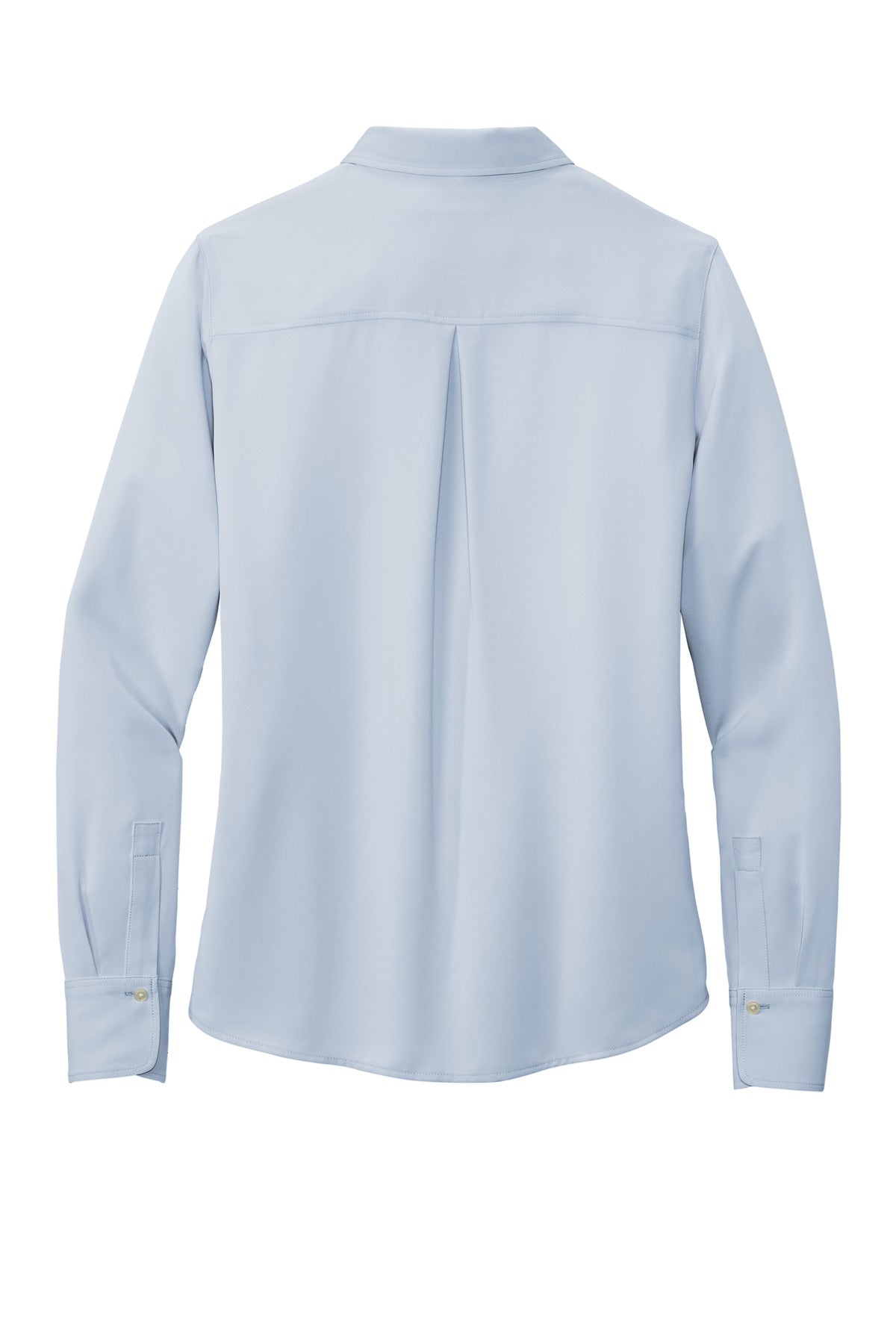 Brooks Brothers Women's Full-Button Satin Blouse - Heritage Blue