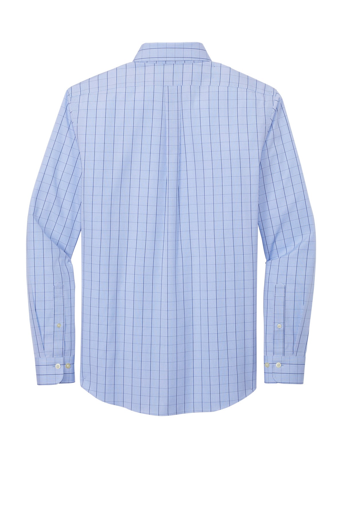 Brooks Brothers Wrinkle-Free Stretch Patterned Shirt - Newport Blue