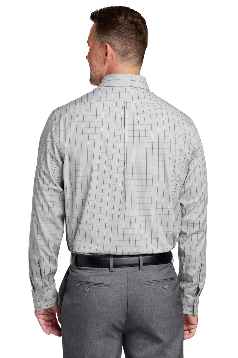 Brooks Brothers Wrinkle-Free Stretch Patterned Shirt - Shadow Grey