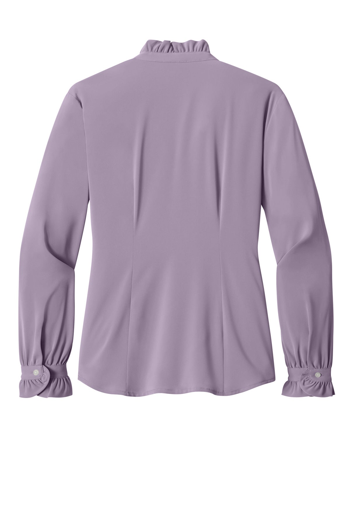 Brooks Brothers Women's Long Sleeve Ruffle Collar Blouse - Purple Ash
