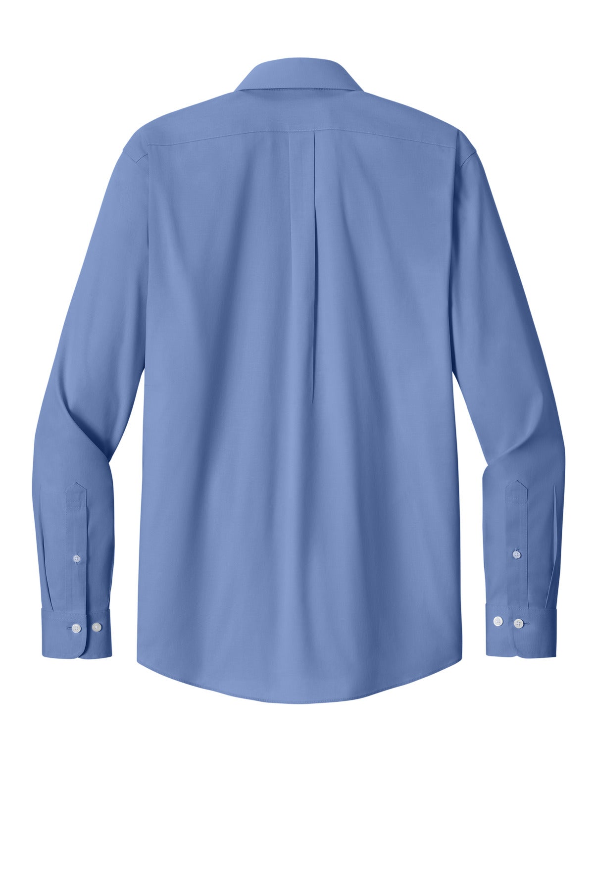 Brooks Brothers Wrinkle-Free Stretch Pinpoint Spread Collar Shirt - Cobalt Blue