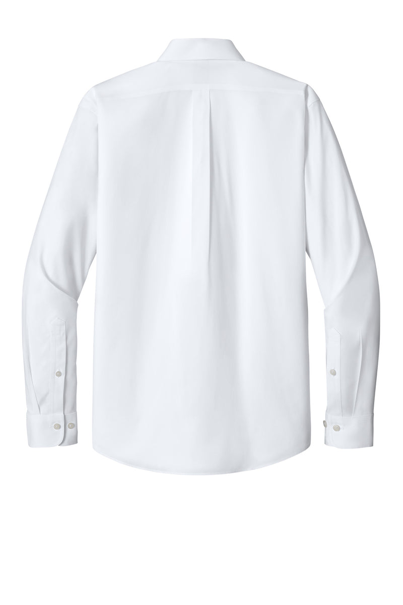 Brooks Brothers Wrinkle-Free Stretch Pinpoint Spread Collar Shirt - White