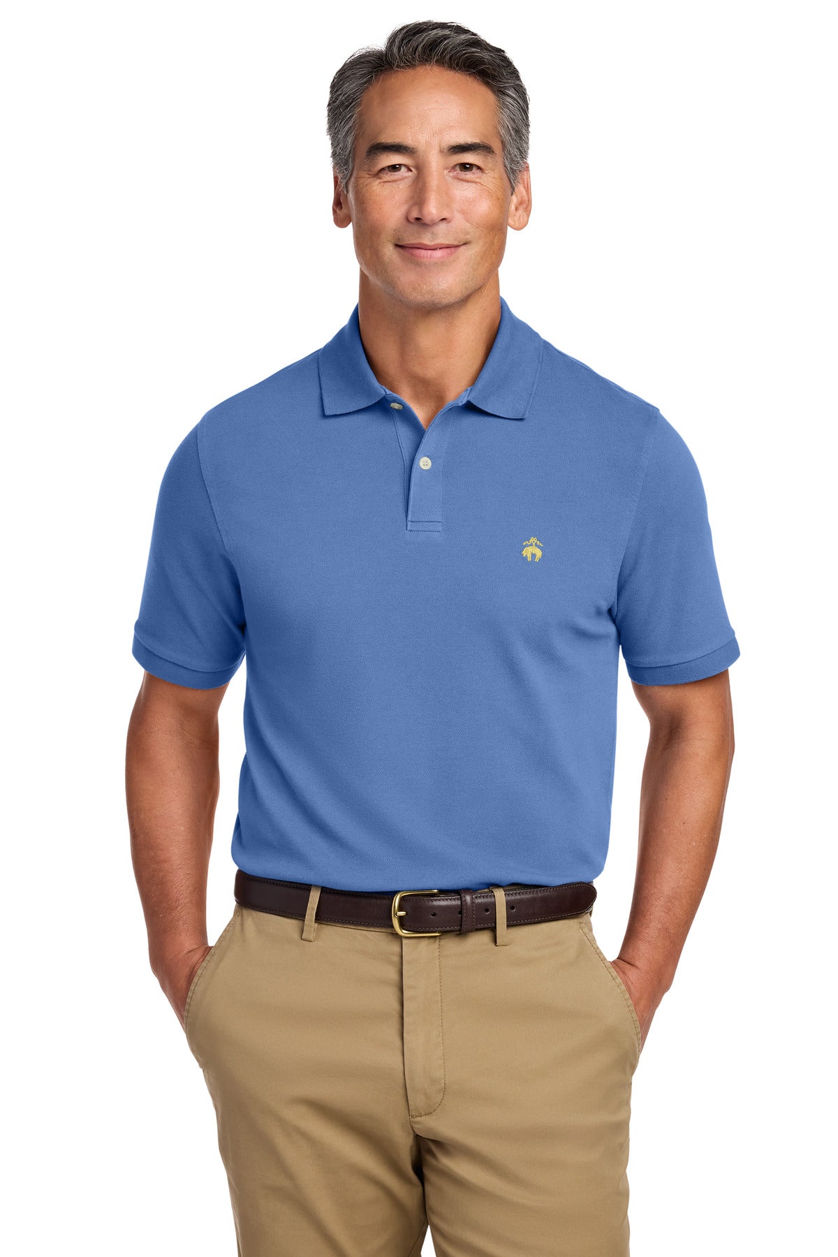Brooks Brothers Pima Cotton Pique Polo - Charter Blue