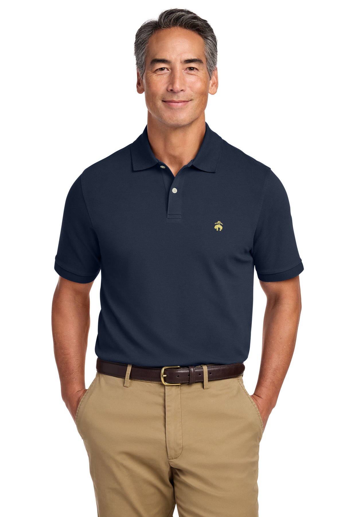 Brooks Brothers Pima Cotton Pique Polo - Navy Blazer