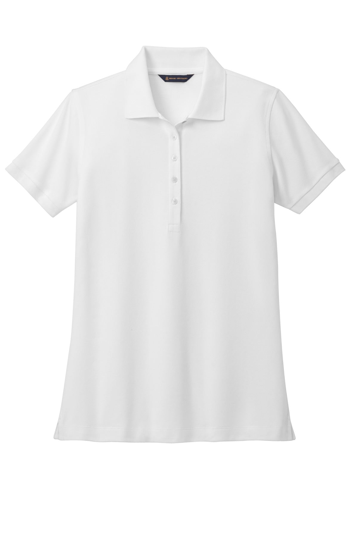 Brooks Brothers Women's Pima Cotton Pique Polo - White