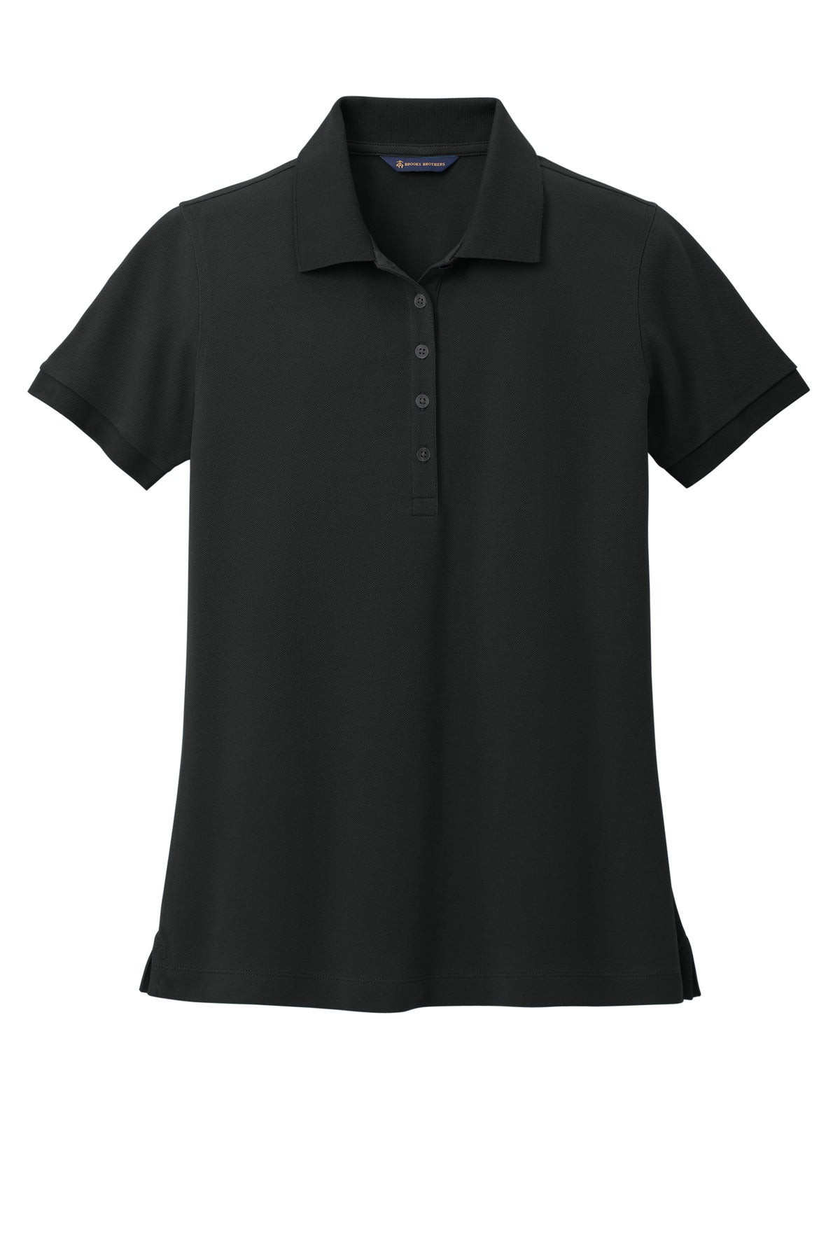 Brooks Brothers Women's Pima Cotton Pique Polo - Deep Black