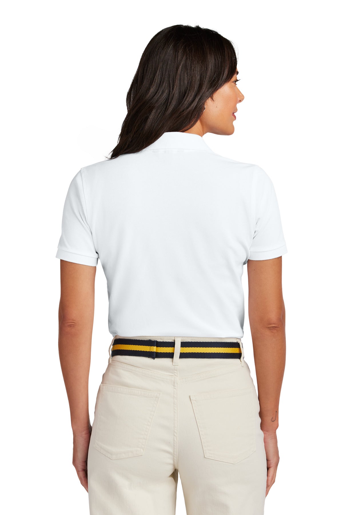 Brooks Brothers Women's Pima Cotton Pique Polo - White