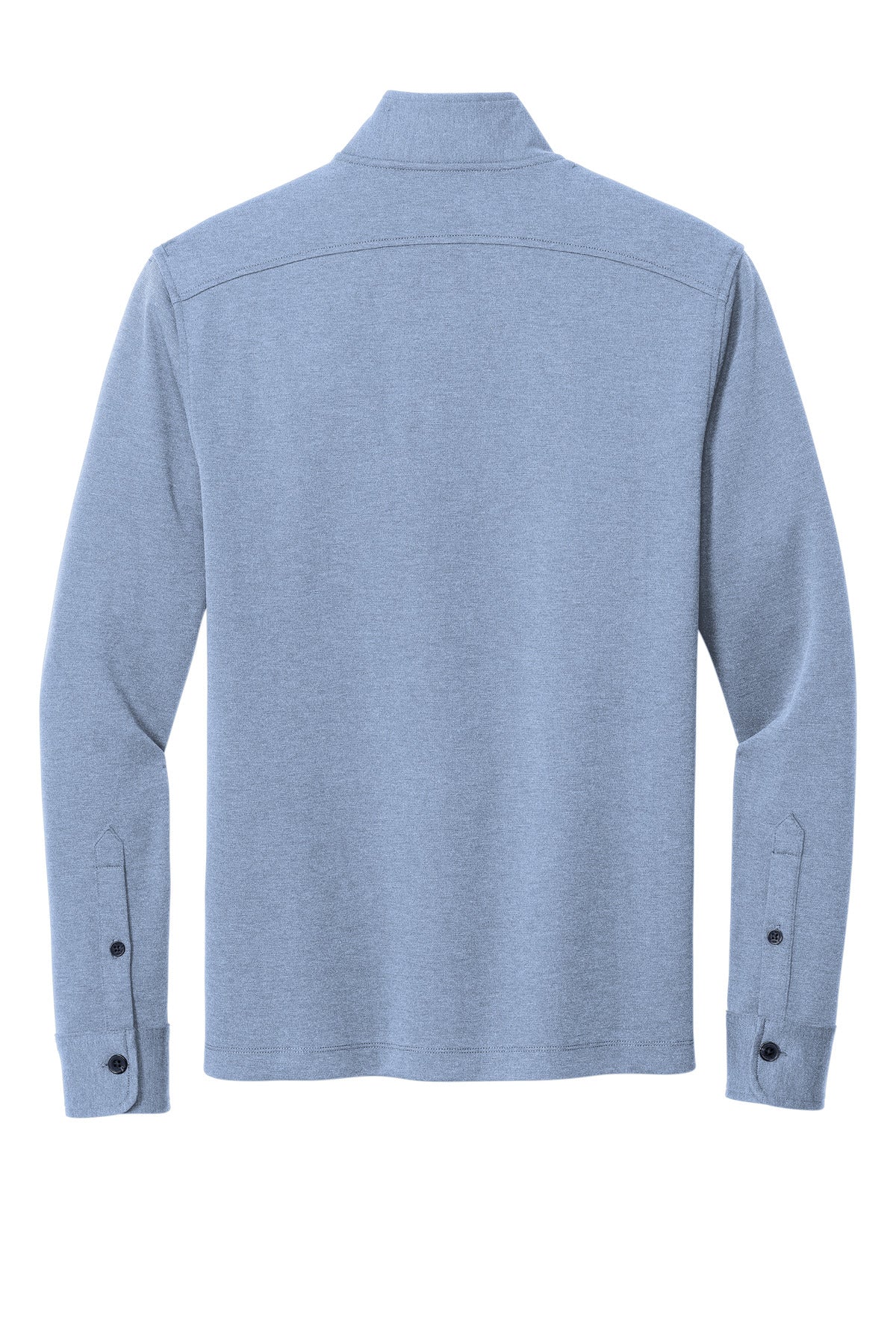 Brooks Brothers Mid-Layer Stretch 1/2-Button - Aegean Blue Heather