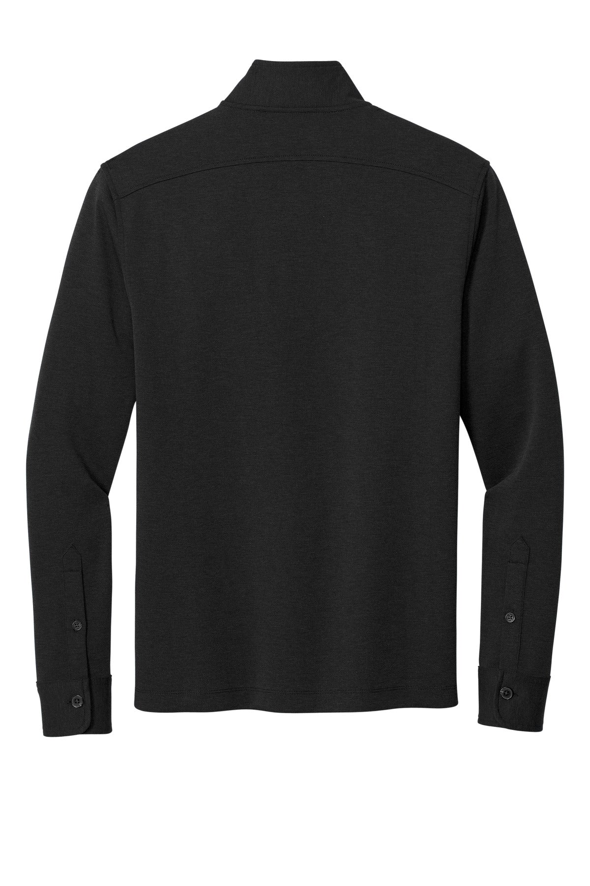 Brooks Brothers Mid-Layer Stretch 1/2-Button - Black Heather