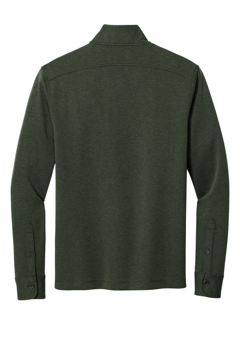 Brooks Brothers Mid-Layer Stretch 1/2-Button - Pine Heather