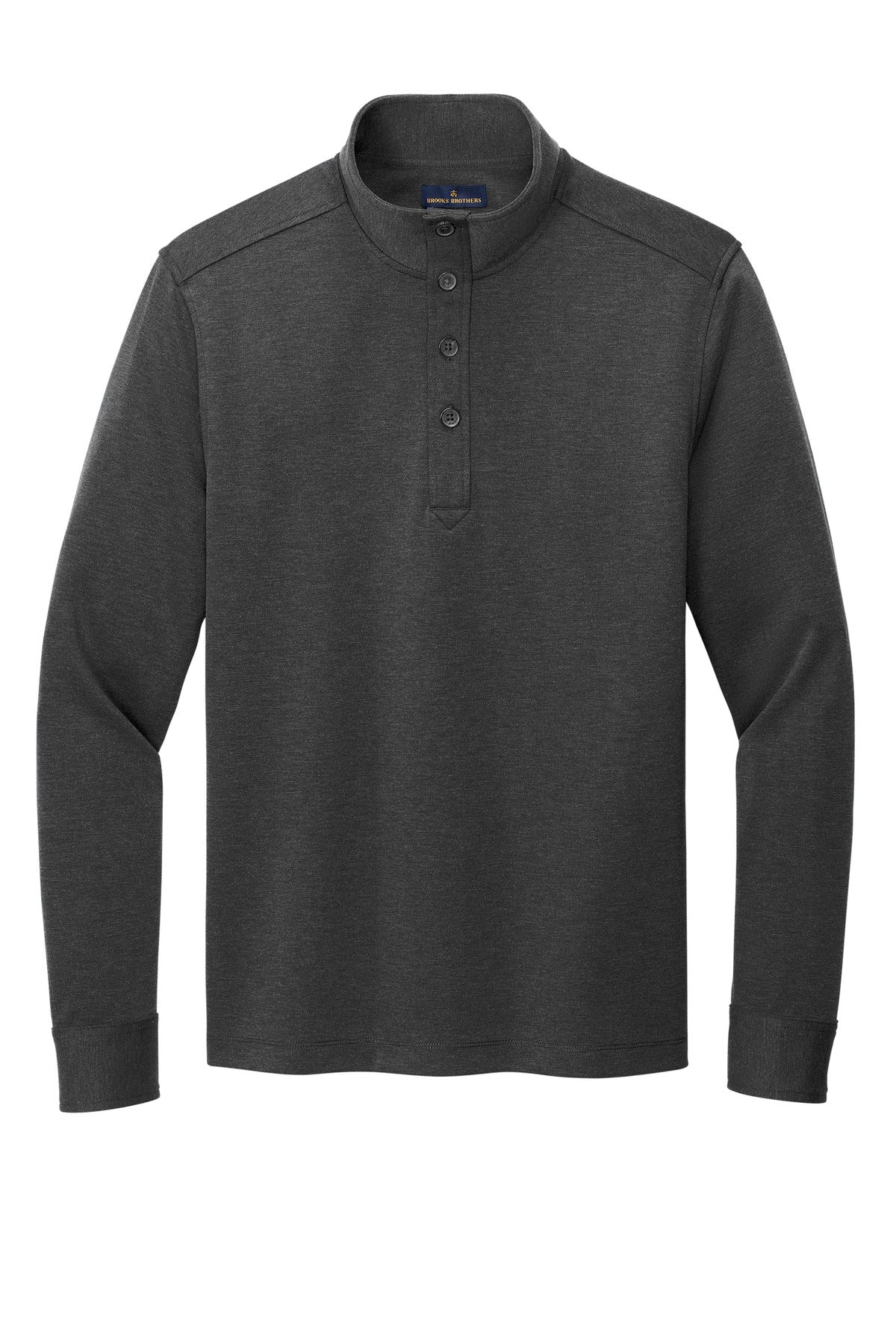 Brooks Brothers Mid-Layer Stretch 1/2-Button - Windsor Grey Heather