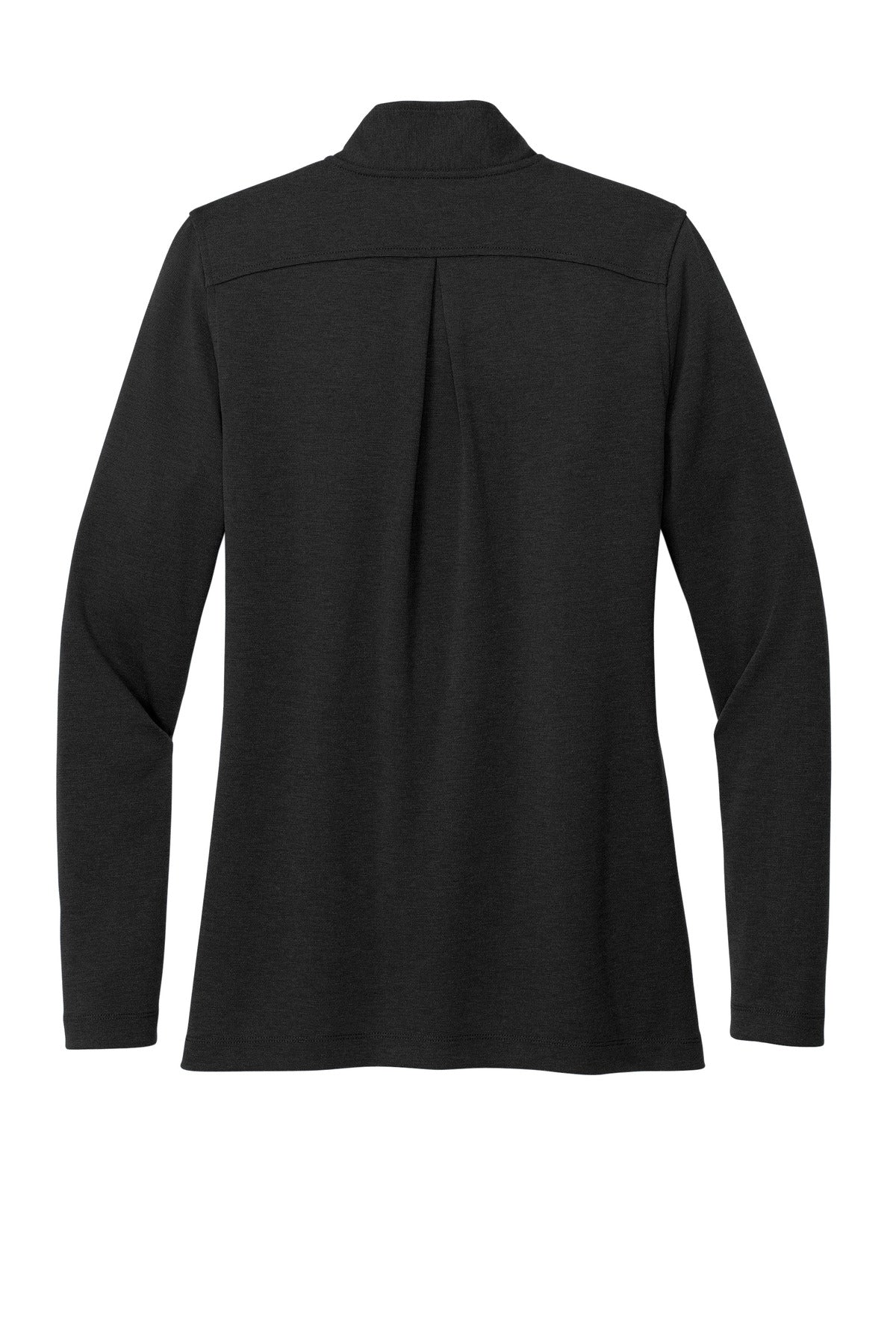 Brooks Brothers Women's Mid-Layer Stretch 1/2-Button - Black Heather