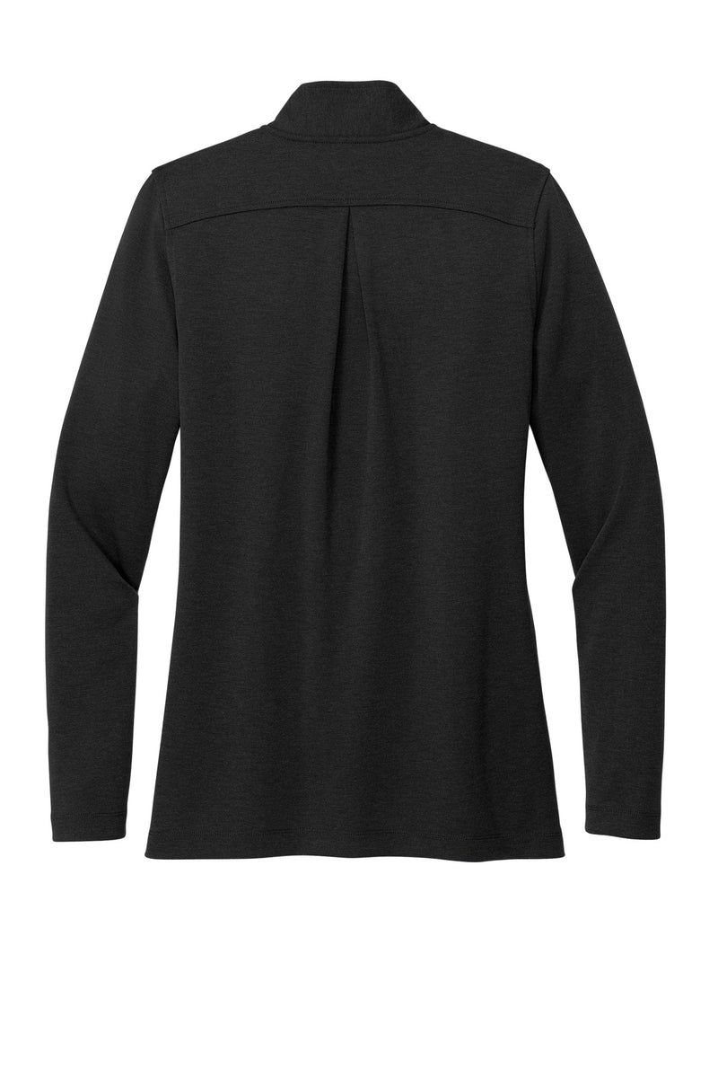 Brooks Brothers Women's Mid-Layer Stretch 1/2-Button - Black Heather