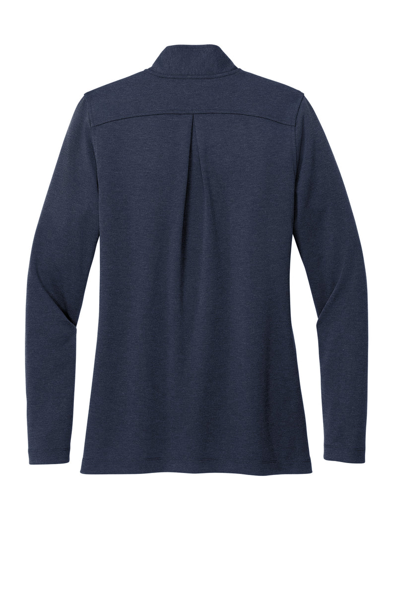 Brooks Brothers Women's Mid-Layer Stretch 1/2-Button - Navy Blazer Heather