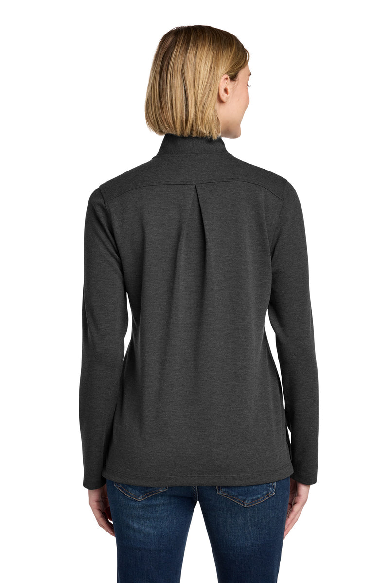 Brooks Brothers Women's Mid-Layer Stretch 1/2-Button - Windsor Grey Heather