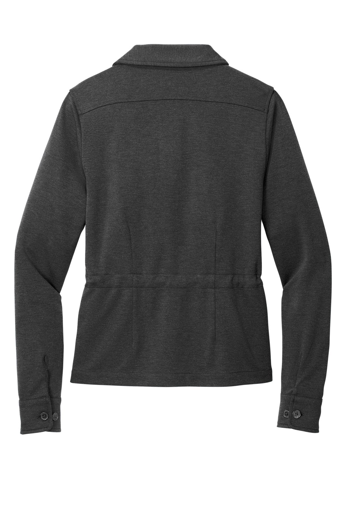 Brooks Brothers Women's Mid-Layer Stretch Button Jacket - Windsor Grey Heather